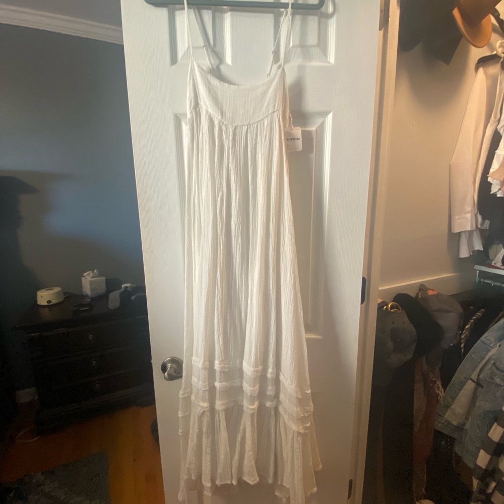 Free People flowy gauze dress with pockets!